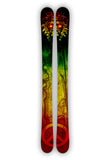 RASTA LION Ski Wrap Vinyl Ski wrap.  Rasta, Lion, Peace, Rasta Smoke, 3M Vinyl Wrap. SQUATCH Ski Snowboard Wraps.
Two wraps per set.