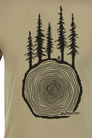 CROSS CUT Tee. Series One Original Black on Light Olive Tee. Original Cross Cut design available on Snowboard and Skateboard Wraps. Product Description •Artwork by Dalton Lovitt, SQUATCH Industries Design  •Screen Printed Graphic Tee •Premium Next Level Short-Sleeve Crew (Light Olive) •100% Combed Cotton Jersey •Available in Small - XXL