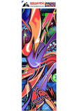 GRAFFITI WORLD.  This wrap is a multi level abstract digital painting. Colors and shapes seen around any major city. It represents an attitude perfect for skateboarders.