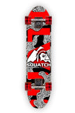RED MAYHEM.  This Skateboard wrap is from an abstract digital print.