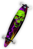 SKULL and SMOKE Skateboard Wrap original digital print.