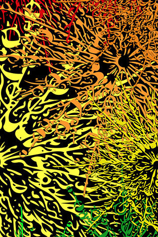 SPRIAL FERN Ski Wraporiginal digital photo graphic print.