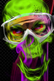 SKULL and SMOKE Ski Wraps original digital graphic print