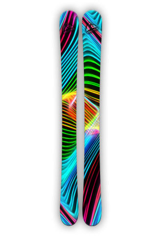 LASER SHOW. This Ski wraps are from a photograph of an actual laser show. Clean vibrant colors are the hallmark of this ski wrap design.