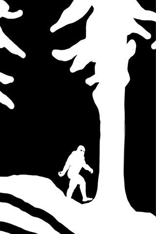 BIGFOOT FOREST 3M Vinyl Wraps for skis. by SQUATCH Industries