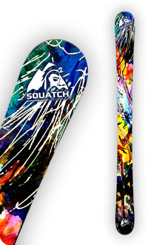 Snow Ski Wraps from  Origional water color art print.
