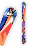 GRAFFITI WORLD.  This wrap is a multi level abstract digital painting. Colors and shapes seen around any major city. It represents an attitude perfect for Skiing, skating, perfect for boarding.