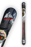 METAL MASK Ski Wrap original graphic print.  Photos and graphics make up this Steampunk inspired design