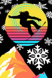 SKI EXPERIENCE IN THE 1990s. These Snowboard wraps are beautiful and bright!  Snowboard Wrap  Vinyl Snowboard Wrap  SQUATCH Industries