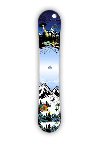 SQUATCH Industries 3M Vinyl Ski Wraps. Snowboard Wraps, Board Wraps. Snowboard Art, Custom Snowboard Wraps Kraken, Sasquatch, Bigfoot and Aliens are just a few things you may run into on a typical day. Enjoy the adventure, they don’t bite!