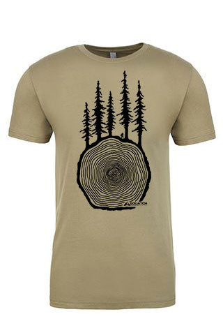 CROSS CUT Tee. Series One Original Black on Light Olive Tee. Original Cross Cut design available on Snowboard and Skateboard Wraps. Product Description •Artwork by Dalton Lovitt, SQUATCH Industries Design  •Screen Printed Graphic Tee •Premium Next Level Short-Sleeve Crew (Light Olive) •100% Combed Cotton Jersey •Available in Small - XXL