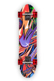 GRAFFITI WORLD.  This wrap is a multi level abstract digital painting. Colors and shapes seen around any major city. It represents an attitude perfect for skateboarders.