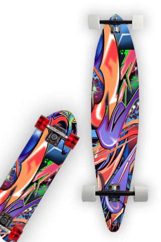 GRAFFITI WORLD Skateboard / Longboard Wrap