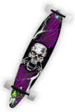 SKULL and WINGS Skateboard Wrap original digital print.