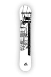 Ski Slope. A new design from SQUATCH Industries. This black and white vinyl Snowboard Wrap design is also available for Skis