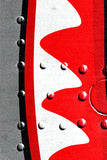 Warhawk ski wrap design was inspired by the famous P-40 Warhawk fighter plane painted with the Flying Tigers shark face. 