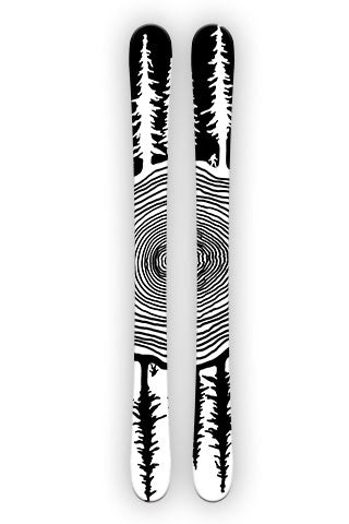 BIGFOOT FOREST 3M Vinyl Wraps for skis. by SQUATCH Industries