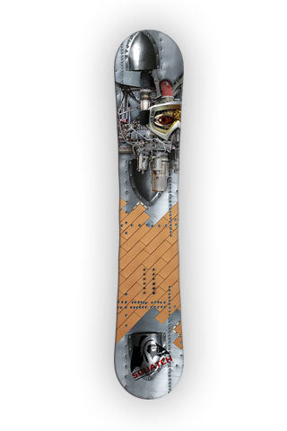THE MACHINE Snowboard wrap original digital photo print.